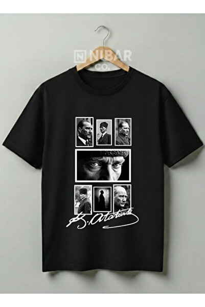 Grafftee Clothing تي شيرت قطني بتصميم مصطفى كمال أتاتورك، سلسلة خاصة للأعياد ...