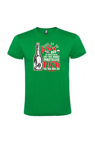 CRD PRINT Personalized Unisex T-Shirt "I am like a good wine 1976-50 years"