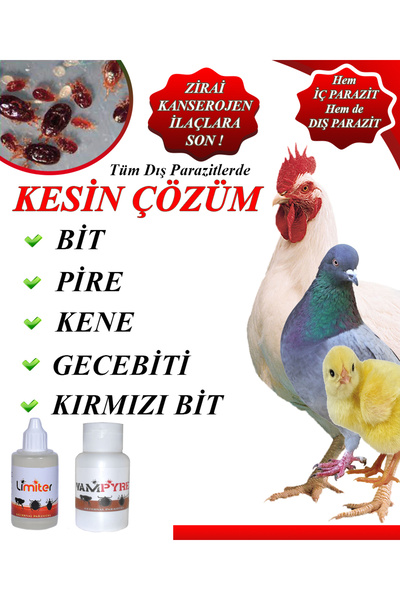 Force Bit Pire Kene Gecebiti Kırmızı Siyah Kümes Biti Tavuk Güvercin Keklik K...