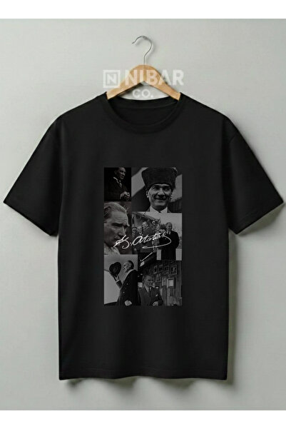 Grafftee Clothing تي شيرت قطني بتصميم مصطفى كمال أتاتورك، سلسلة خاصة للأعياد ...