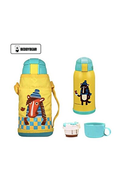 Beddybear Children's Thermos with Cover, Straw and Cup, BeddyBear, Horse, 630...
