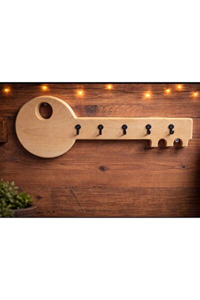 WoodBay Kişiye Özel İsim Yazılı Ceviz Ağacı Anahtar Askılığı | Lazer Kazımalı...