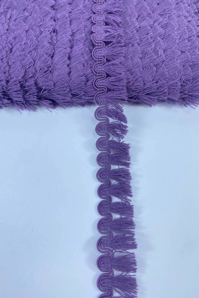 Hobigram Φούντα με λεπτές κρόσσες και σχέδιο από νερό δαμασκηνιάς