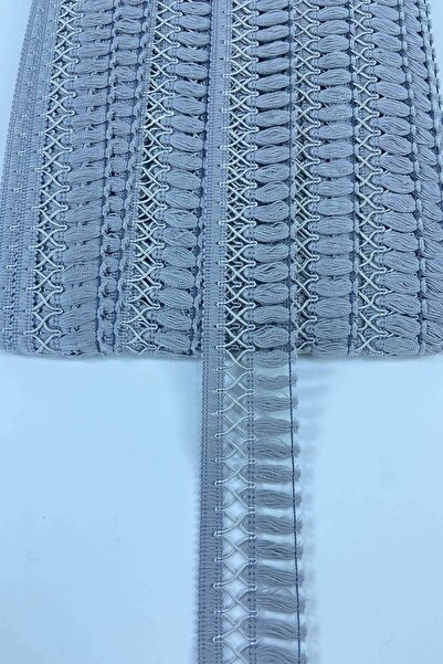 Hobigram شريط شراشيب رمادي منقوش عالي الجودة