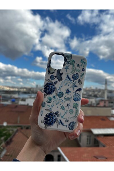 Mobildizayn Redmi 9C Uyumlu Baskılı Beyaz Telefon Kılıfı