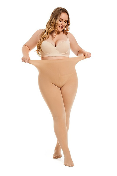 HYL Plus Size Pantyhose 40 Den, Non-Tight, Comfortable! (80-130 kg)