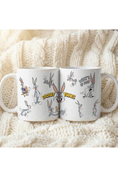 esticker Bugs Bunny Konseptli Temalı Dekoratif | Hediyelik Kupa Bardak