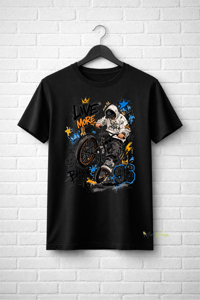 CACTUS COLLECTION Bike Printed Oversize T-Shirt