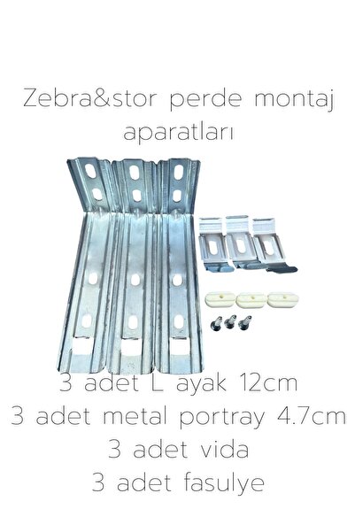 Şahinsoy perde Zebra&Stor hardver za montažu zavese na zid 4,7 cm