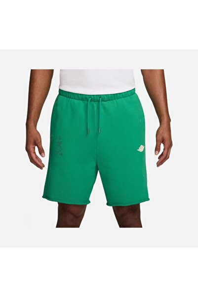 Nike Mj Air Jordan Rair Fleece Green Men's Shorts - 100% Cotton / If1411-324
