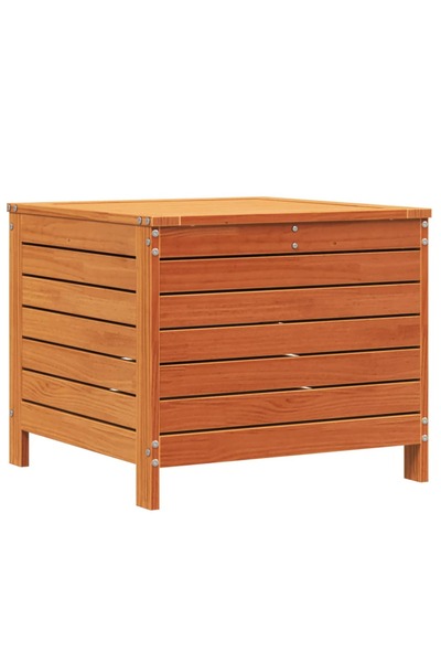 vidaxl Taburet de grădină, maro ceruit, 62x63,5x53,5cm, lemn masiv pin