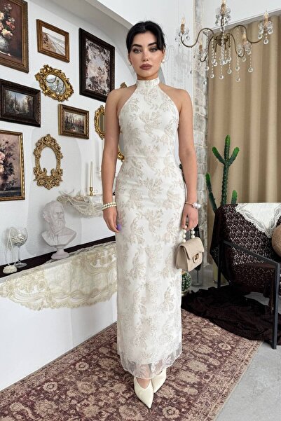 Lady Pixie Rochie cu imprimeu și legătură la gât