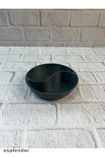 esplendor Gray Snack Bowl Set of 4, Stylish and Minimalist for Tabletop Use