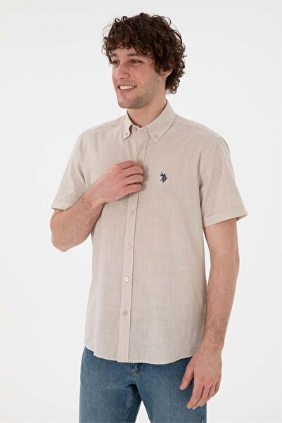 U.S. Polo Assn. Gox025Y Stone Men's Shirt 2084085
