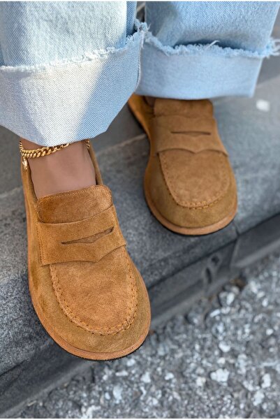 I Love Shoes Marion Genuine Suede Women's Loafer Taba