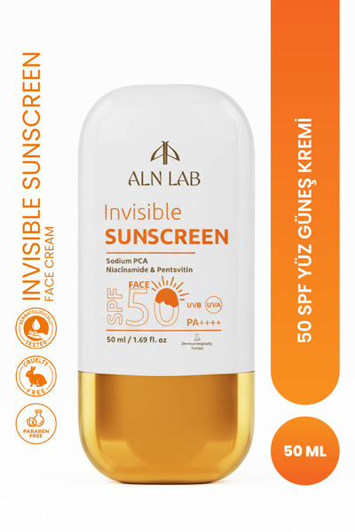 ALN LAB 50 SPF Yüz Güneş Kremi - İz Bırakmayan Yüksek Koruma & Yoğun Nemlendi...