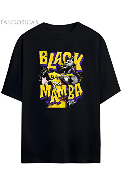 Grafftee Clothing Pandorica's Basketbol Kobe Bryant Tasarımı Black Mamba Yazı...