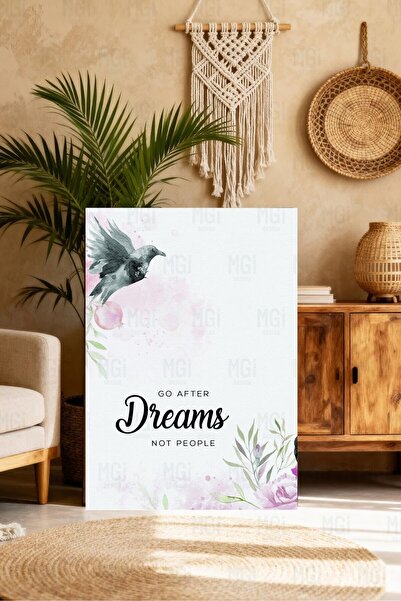 Mgi Design Πηγαίνετε Προς τα Όνειρα σας - Γραπτό έργο τέχνης σε καμβά, Εμπνευ...