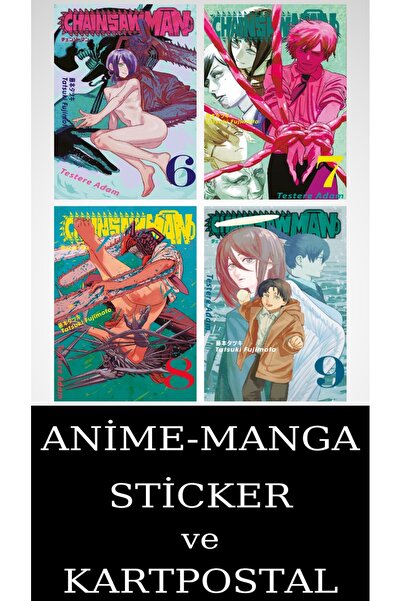 Gerekli Şeyler Yayıncılık Chainsaw Man 6-7-8-9 Manga Seti (4 KİTAP) / Anime-M...