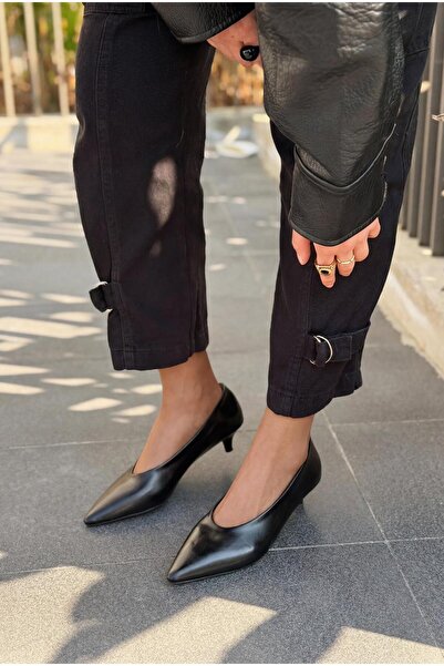 I Love Shoes Seranis Genuine Leather Stiletto Black Matte Leather