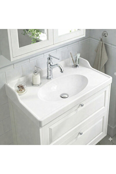 DUREVO صنبور حمام عتيق الطراز، صنبور حمام ريترو، لون كروم