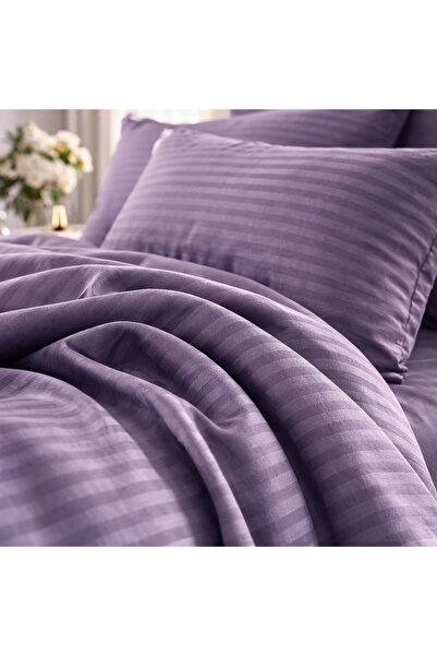 6-Piece Damask Bedding Set with Elastic, Casa Pucioasa, Fine Damask, Luxury Hotel, 4 Pillows miniatura 2