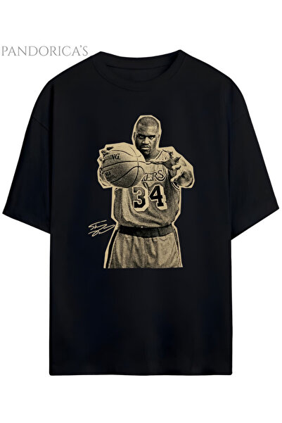 Grafftee Clothing Pandorica's Basketbol Shaquille O'Neal Tasarımı Baskılı Uni...