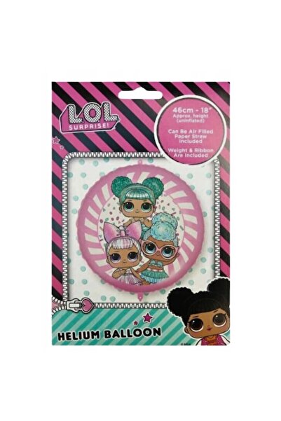 LOLASOFT LOL Surprise Foil Balloon, 36cm, Set with Weight and Ribbon