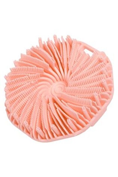 SHOPIENS Burete de baie din silicon roz rotund Ø11 cm