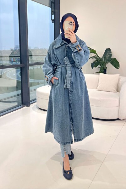 Ovn. Prime Denim Trençkot - Mavi