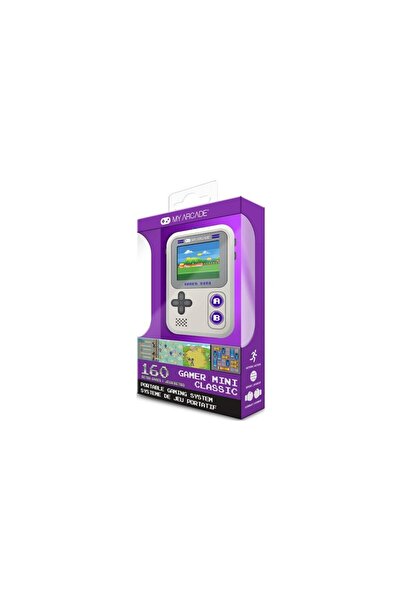 My Arcade ΓΚΕΪΜΕΡ ΜΙΝΙ ΒΙΝΤΑΤΖ ΚΟΝΣΟΛΑ ΠΑΙΧΝΙΔΙΩΝ ΓΚΡΙ/ΑΝΟΙΧΤΟ ΜΩΒ (160 ΠΑΙΧΝ...