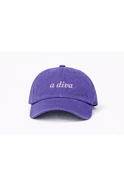 Tresore ''A Di̇va'' Embroidered Washable Cap /''A Di̇va'' Embroidered Washed Cap