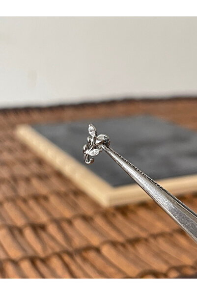 Rupen Kraft Yüksek Kalite G23 Titanium Dal Markiz Zirkon Titanyum 6x1.2mm Lab...