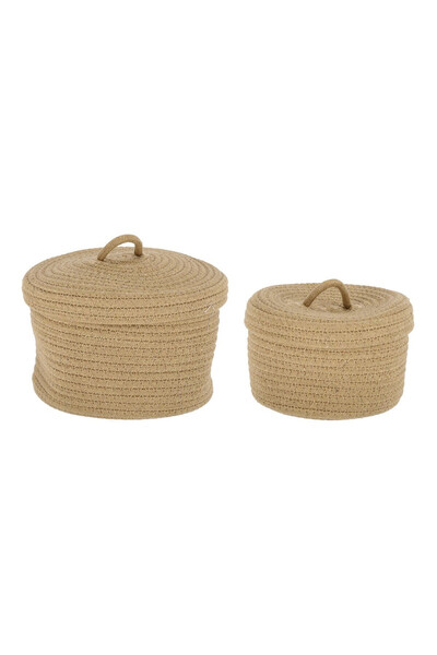 Bizzotto Set of 2 Storage Baskets Candor Ø20x13h; Ø23x16h