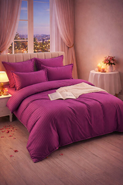 Casa Pucioasa 6-Piece Damask Bedding Set with Elastic, Casa Pucioasa, Fine Da...