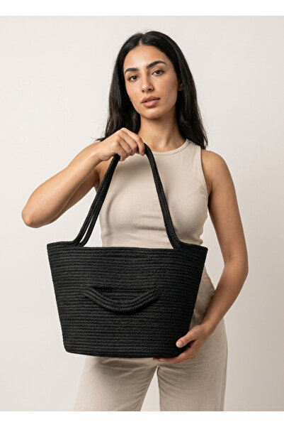 HomeTurko Helios Women's Hand and Shoulder Bag Durable Machine Washable Straw...