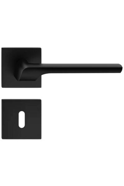 THG Manere Usi COMO ( ZOYA ) μαύρο ματ με ροζέτα σε χρώμα τσέιλ