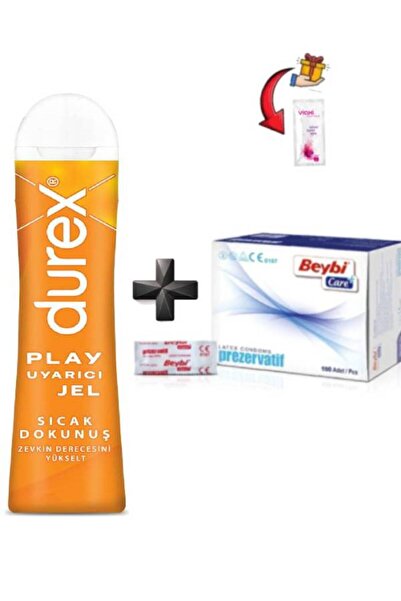 Durex Play Sıcak Dokunuş Uyarıcılı Kayganlaştırıcı-100 Adet Kayganlaştırıcı I...