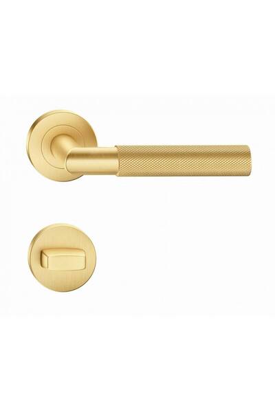 THG Corsa Σατινέ Χρυσή Λαβή Πόρτας με Ροζέτα WC