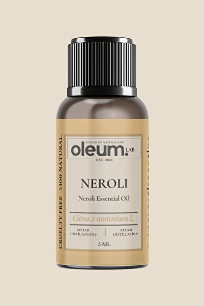 Oleum Lab زيت النيرولي العطري 5 مل نقي 100% وفعال علاجيًا