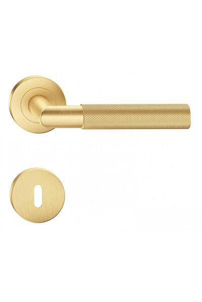 THG Κόρσα Σατέν Χρυσή Λαβή Πόρτας με Ροζέτα Κλειδιού
