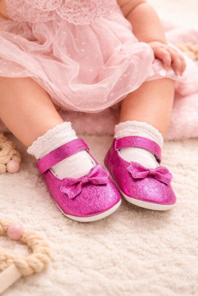 Bebelul BEBLUX Girls' Glitter Pink Sandals with Bow
