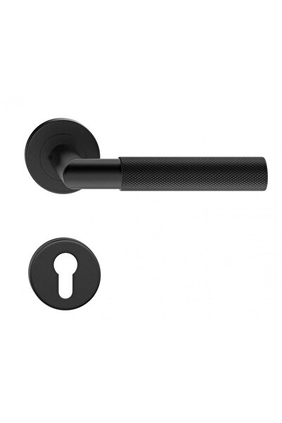 THG Corsa Μαύρη Ματ Λαβή Πόρτας με Ροζέτα Κλειδαριάς