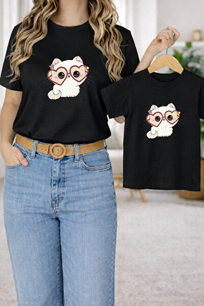 LORVEX Μπλουζάκι Mother Daughter Combination Oversize – Μπλουζάκι με στάμπα M...