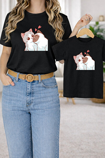 LORVEX Μπλουζάκι Mother Daughter Combination Oversize – Μπλουζάκι με στάμπα M...