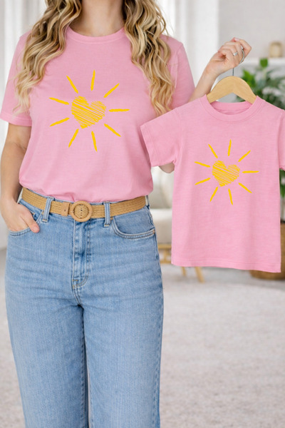 LORVEX Μπλουζάκι Mother Daughter Combination Oversize – Μπλουζάκι με στάμπα M...