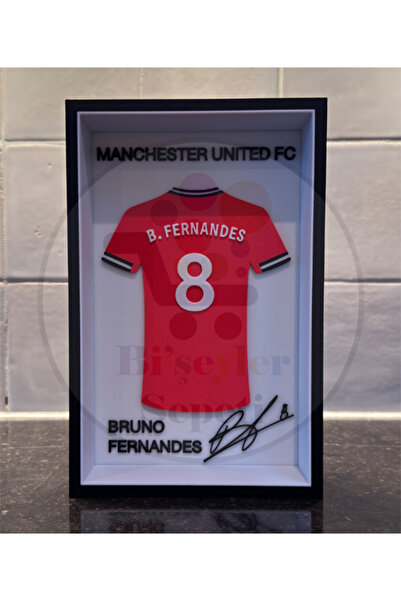 Bi'şeyler Sepeti Bruno Fernandez - Manchester United - Forma İmzalı Çerçeve H...