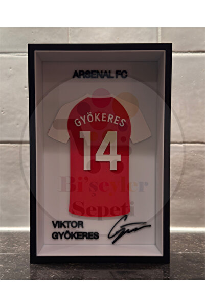 Bi'şeyler Sepeti Viktor Gyökeres - Arsenal FC - Forma İmzalı Çerçeve Hediyeli...