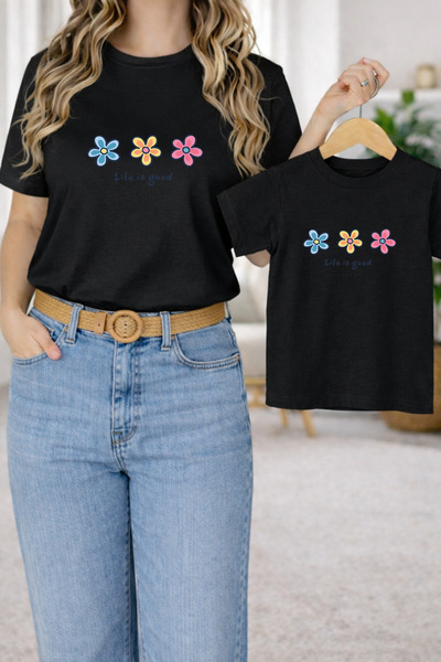 LORVEX Μπλουζάκι Mother Daughter Combination Oversize – Μπλουζάκι με στάμπα M...