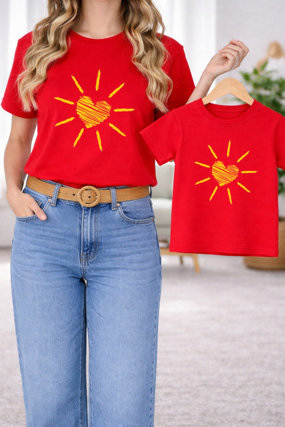 LORVEX Μπλουζάκι Mother Daughter Combination Oversize – Μπλουζάκι με στάμπα M...